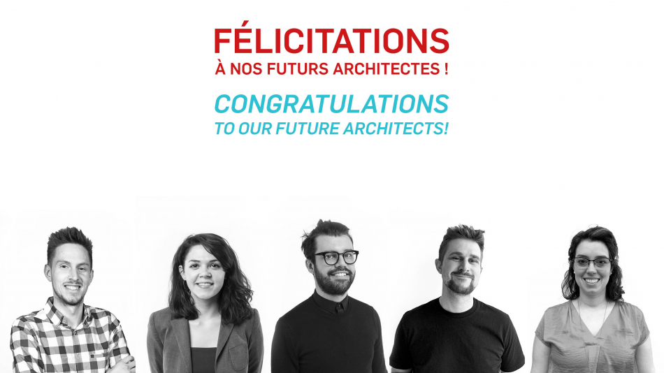 Congratulations to our future architects !