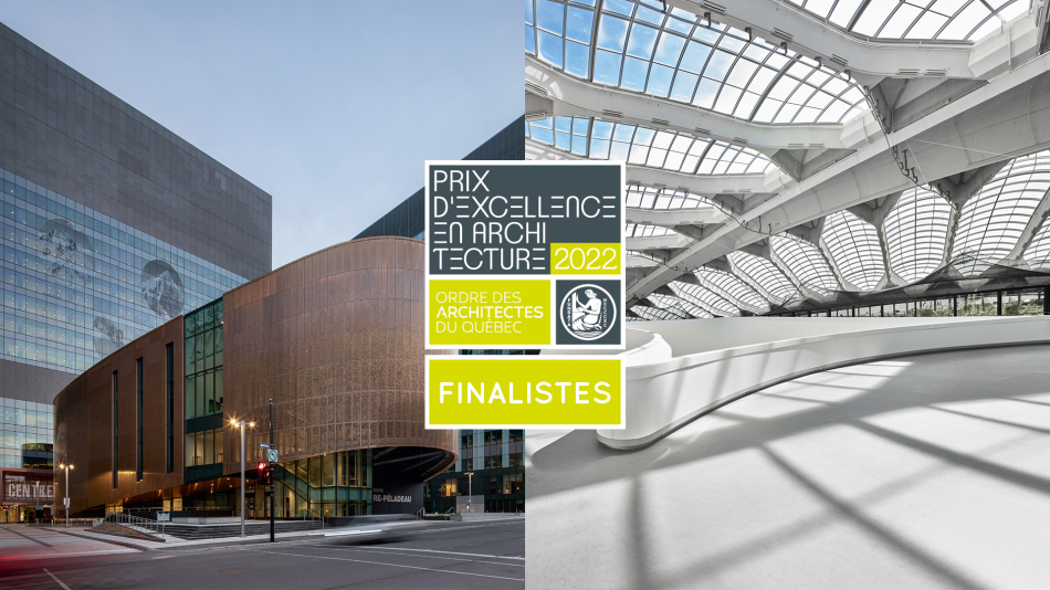 Deux projets en finale des Prix d’excellence en architecture 2022 OAQ